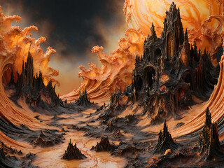 A Dreamlike Coastal Vista Under the Stars