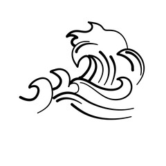 asian wave water pattern line
