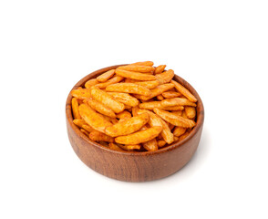 Senbei isolated, kaki no tane rice cracker, japanese crispy snack, sembei, okaki, Asian baked sweets