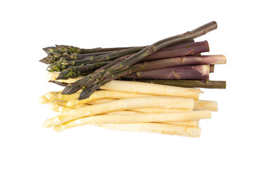 Raw Garden Asparagus, Fresh Red Spring Vegetables, Asparagus Officinalis Edible Sprouts
