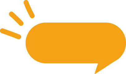 yellow speech bubble