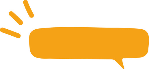 yellow speech bubble