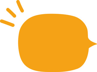 yellow speech bubble