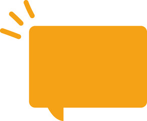 yellow speech bubble