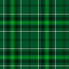 Classic tartan, plaid seamless pattern in shades of green