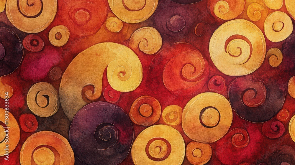 Poster abstract background with artistic swirls and fluid shapes design layout