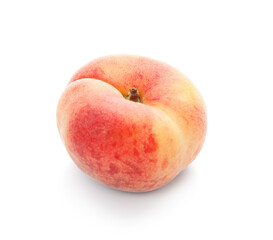 Sweet fig peach on white background