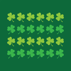 Shamrock four leaf clover vector illustration