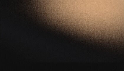 Black beige brown grainy gradient abstract dark background noise texture banner header backdrop design