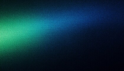 Obraz premium Blue green glowing grainy gradient on dark noise texture background black backdrop banner header poster copy space
