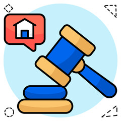 Trendy design icon of auction