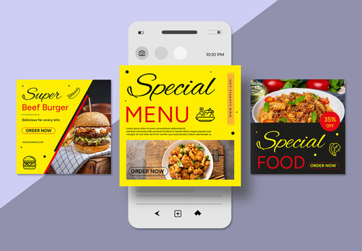 Food Social Media Post Template