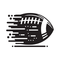 American football vector silhouette SH