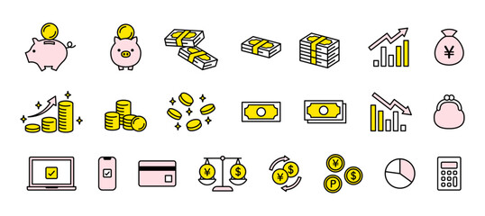 お金・投資・資産のビジネスアイコン2