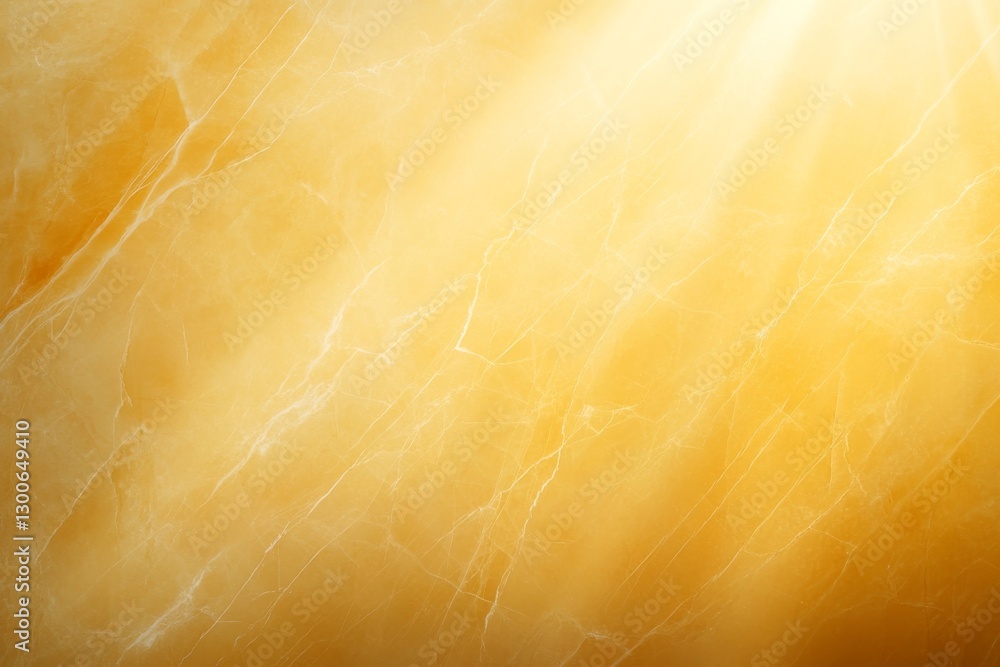 Poster Smooth golden marble with delicate veining forms a lavish background that enhances any composition, featuring soft lighting and ample copy space for text