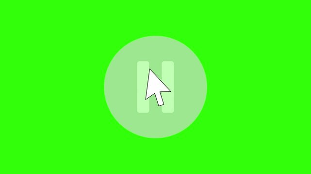 Play-pause button animation, animated  play and stop buttons, media control icon concept