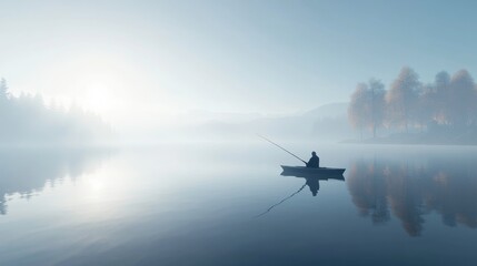 Peaceful Afternoon on the Calm River