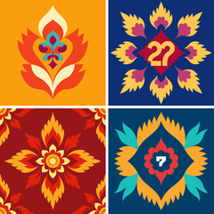 Seamless flower texture for fabric vector pattern