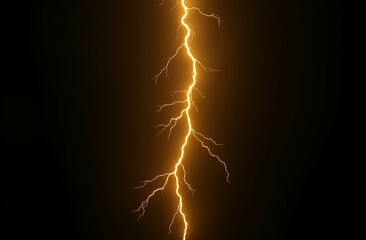 lightning in the night sky