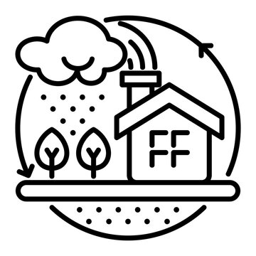 house rain cloud trees outline clip art preview