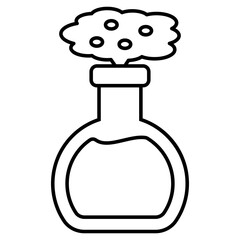 An editable design icon of chemical flask