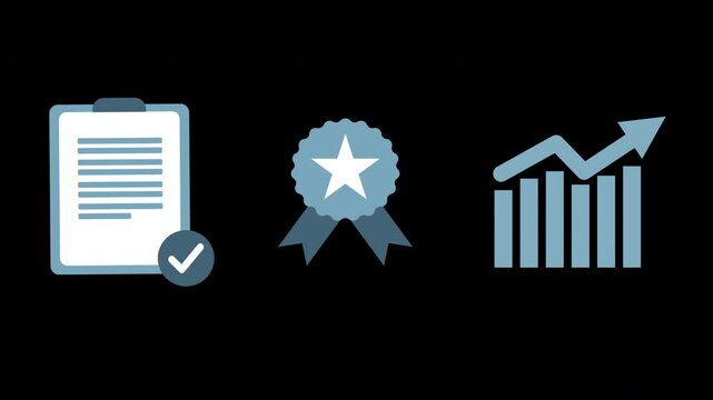 Quality assurance concept. Good service, five stars rating, premium service assurance, excellence service, high quality approval, business excellence