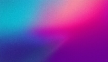 Fototapeta premium Grainy purple blue pink color gradient background, vibrant poster noise texture banner, cover header backdrop design