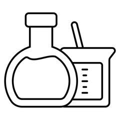 An editable design icon of lab apparatus