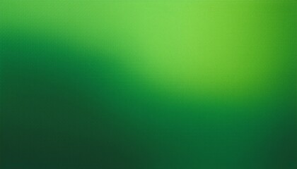 Fototapeta premium Green blurred grainy gradient background, noise texture effect, wide poster banner header design