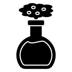 An editable design icon of chemical flask