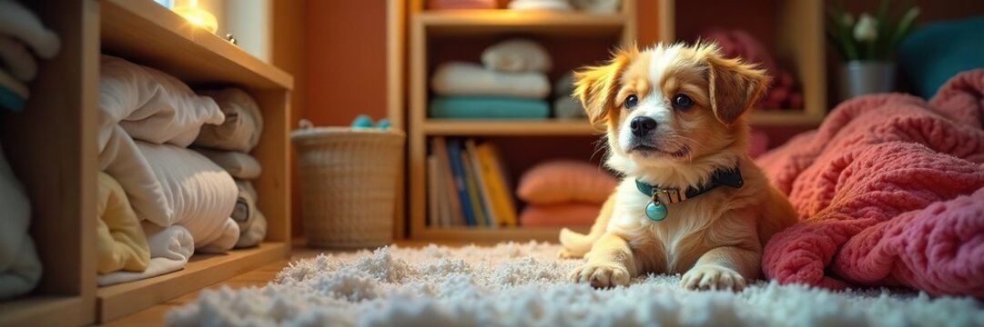 Luxurious lavadero con almacenaje de juguetes para mascotas, armarios, almacenamiento