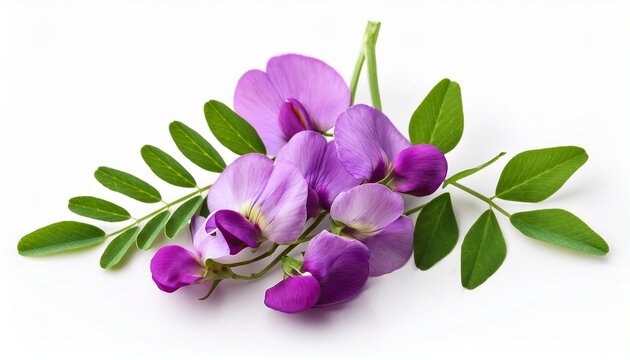 lathyrus pratensis or meadow vetchling meadow pea isolated on white
