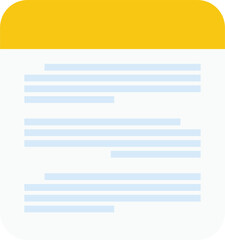 Document icon. Vector illustration.