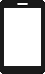 Smartphone with blank screen, device front view, mobile phone mockup, blank screen isolated, cellphone or touchscreen, mock-up for ui ux presentation, and smart phone with an empty screen isolated.