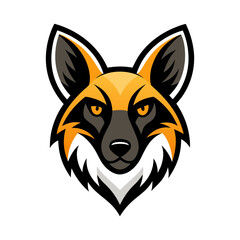 Fototapeta premium African Wild Dog head mascot logo design vector
