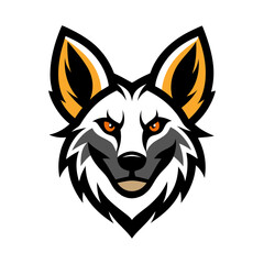Obraz premium African Wild Dog head mascot logo design vector