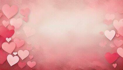 pastel white and pink valentines day grunge textured background