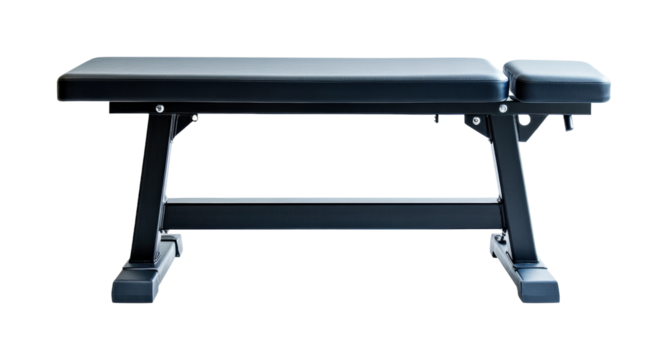 Versatile weight bench for home gym training with adjustable configurations and sturdy design for strength exercises, cut out