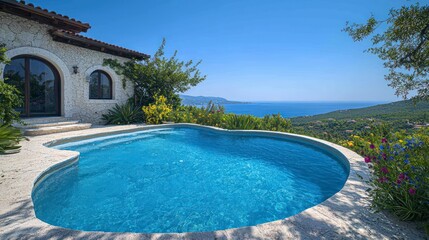 Luxury Mediterranean Villa Infinity Pool  Aegean Sea View
