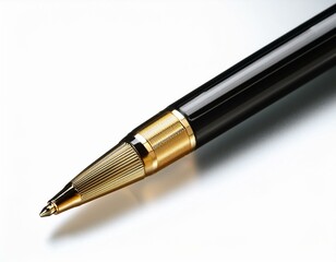Naklejka premium pen ballpoint pen isolated ballpoint business ink gold