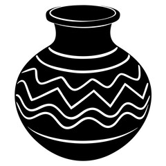 vector illustration of a vase