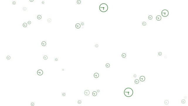 CC particular background animation .abstract effect a lot of clock icon animation .