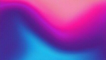Obraz premium Purple pink blue color gradient background blurred neon color flow, grainy texture effect, technology banner design