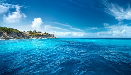 Fototapeta premium blue turquoise sea water background