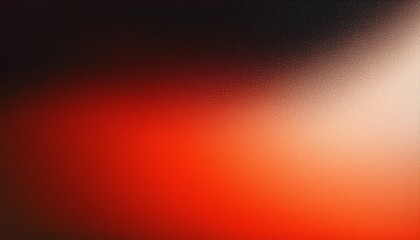 Obraz premium Red orange white black grainy gradient background abstract banner poster backdrop design glowing noise texture effect