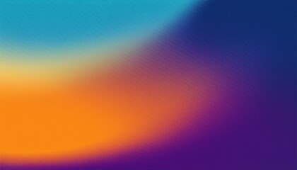 Obraz premium Retro grainy noise texture background purple blue orange color gradient banner backdrop design