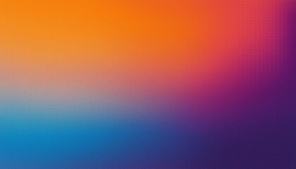 Obraz premium Retro grainy noise texture background purple blue orange color gradient banner backdrop design