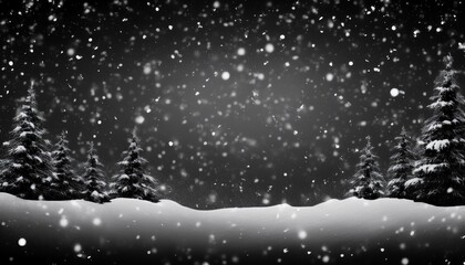 Naklejka premium Snow overlay, snowfall snowflakes flying, winter weather transparent background