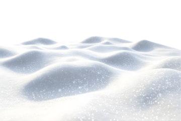 Peaceful rolling snow dunes under clear night sky