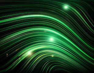 abstract elegant dark green background line and lighting effect sparkle